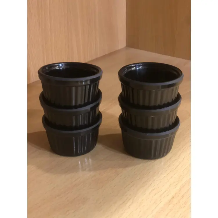 Pack of 6 Melamine Mini Dip Sauce Bowls 2.5 inch