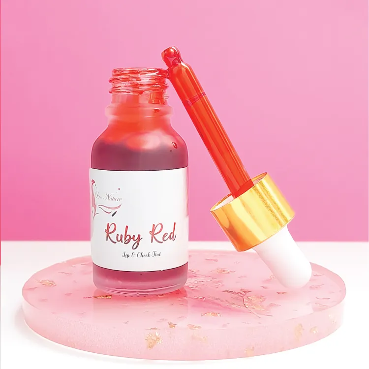 Pro Nature Lip Cheek tint Ruby Red Rose 15 mL