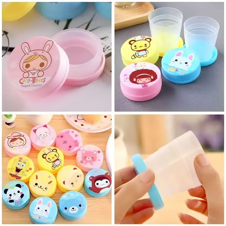 Print Plastic Water Glass Random color