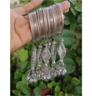 Silver Steel Bangles