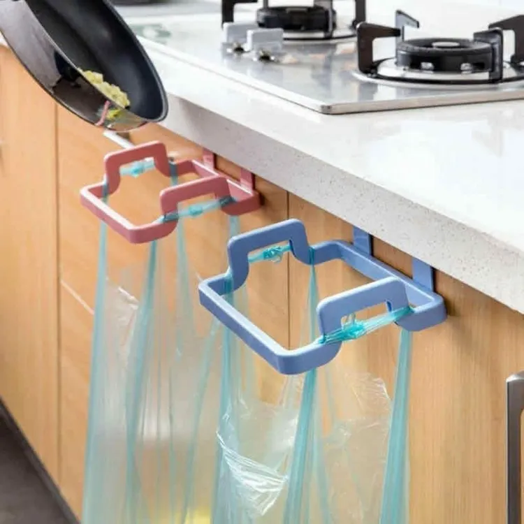 Kitchen Towel Rack Trash Bag Holder