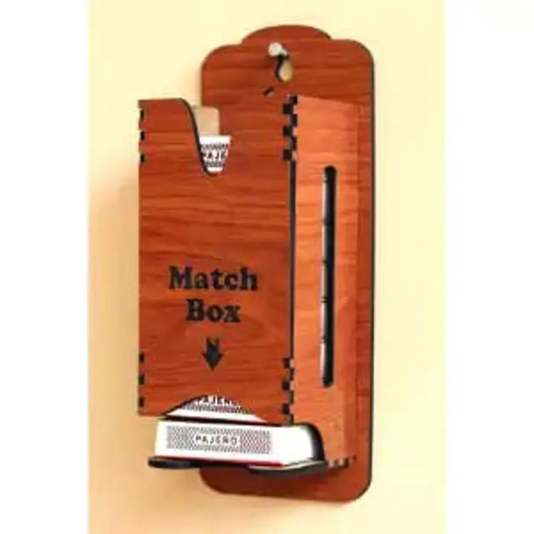Kitchen Decoration Wall Match Box Holder