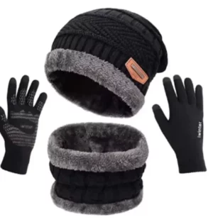 Winter Cap Neck Warmer Gloves