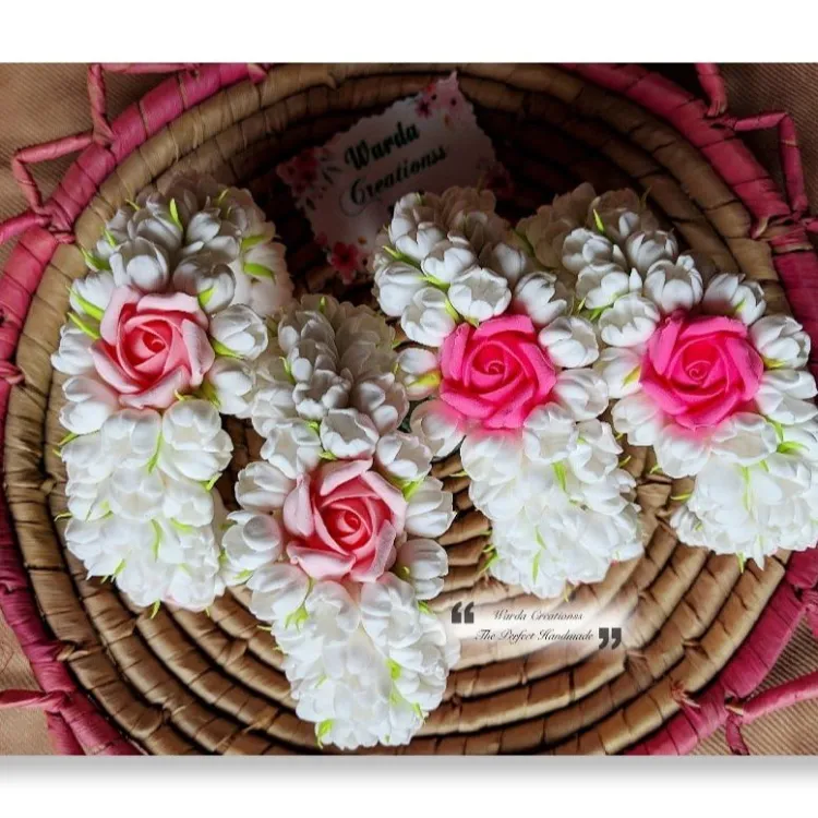 Artificial handmade flowers hand gajrey For Women