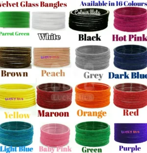 velvet glass bangles
