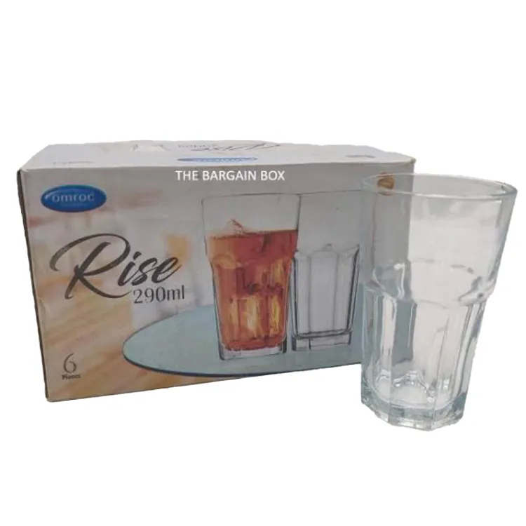 6 Pcs water glass Set 290 ML